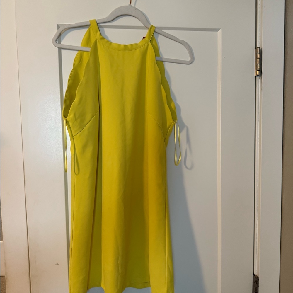 Pink Lily Vibrant Yellow Dress